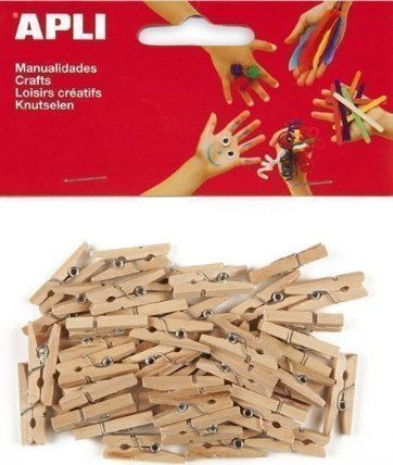 APLI dřevěné kolíčky 25 x 3 mm - přírodní 45 ks