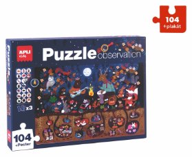 Edukační puzzle Les 104 dílků