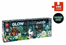Puzzle svítící ve tmě Magický les 200 dílků