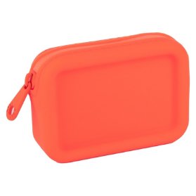 Silikonová peněženka Neon - oranžová
