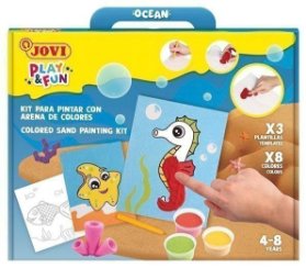 JOVI PLAY&FUN sada na malování pískem 12ks - Ocean