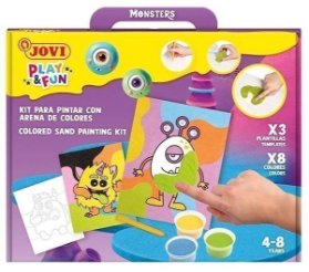 JOVI PLAY&FUN sada na malování pískem 12ks - Monsters