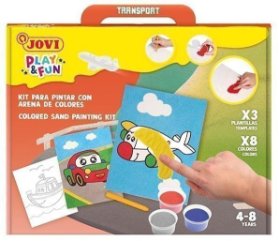 JOVI PLAY&FUN sada na malování pískem 12ks - Transport