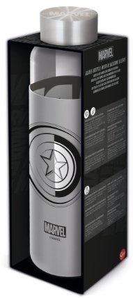 Skleněná láhev s návlekem - Marvel 585 ml
