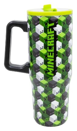 Minecraft Iconicmono Termohrnek s brčkem a uchem 920ml