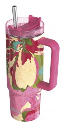 Nerezový termohrnek s brčkem Stream Pink Flambe 950ml