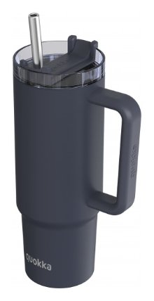 Nerezový termohrnek s brčkem Stream Black 950ml