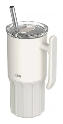 Nerezový termohrnek s brčkem Umi Ivory 720ml
