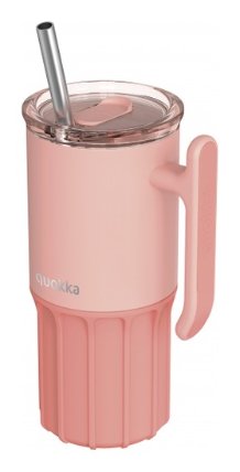 Nerezový termohrnek s brčkem Umi Peachy Pink 720ml