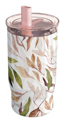 Nerezový termohrnek s brčkem Mist Falling Leaves 720ml