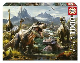 Puzzle Zuřiví dinosauři 1000 dílků