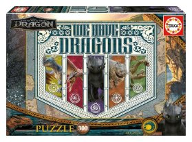 Puzzle Jak vycvičit draka 300 dílků