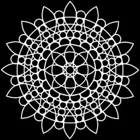 TCW šablona 30,5 x 30,5 cm - Sunflower Mandala