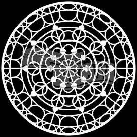 TCW šablona 15,24 x 15,24 cm - Mandala Skylight