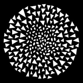 TCW šablona 15,24 x 15,24 cm – Dash Triangle