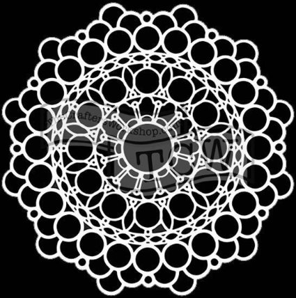 TCW šablona 15,2 x 15,2 cm - Orb Mandala