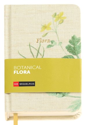 Miquelrius poznámkový deníček Botanical Flora mix motivů A5 - sada 3 ks