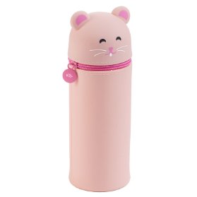 Penál se zipem Little Pets - Křeček, růžový