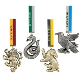 Harry Potter Set vánočních ozdob - Maskoti kolejí 4 ks