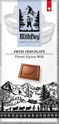 Milkboy Swiss Mléčná čokoláda Finest Alpine Milk 100g