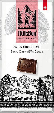 MilkBoy Swiss Chocolate Extra Dark 85 % Cocoa