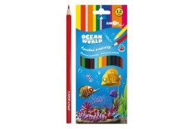 Pastelky Ocean World trojhranné/12 ks