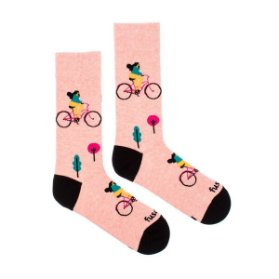 Ponožky Cyklistka ve městě L 