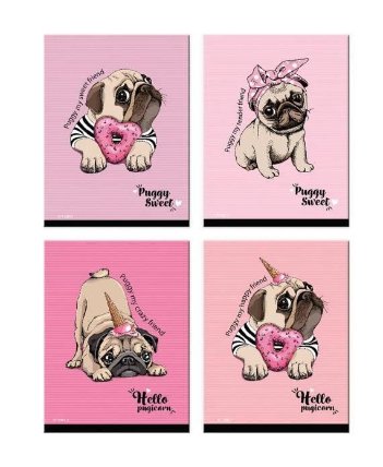 Trhací zápisník 9x12 cm  Puggy