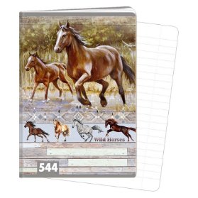 Sešit A5, 40 listů, typ 544 Wild horses