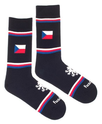 Ponožky Česka vlajka S