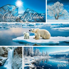 Kalendář 2026 Colours of Nature, nástěnný, 33 x 33 cm
