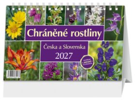 Kalendář 2027 stolní: CHRÁNĚNÉ ROSTLINY ČESKA A SLOVENSKA