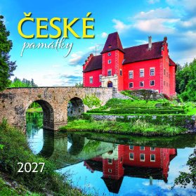 Kalendář 2027 nástěnný: ČESKÉ PAMÁTKY