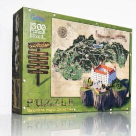 Mapa Slovenska Puzzle 1500