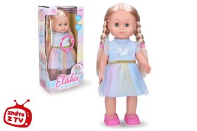 Eliška chodící panenka 41cm, modré šaty W009318