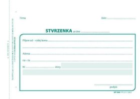 Stvrzenka, A6, 100 listů, NCR