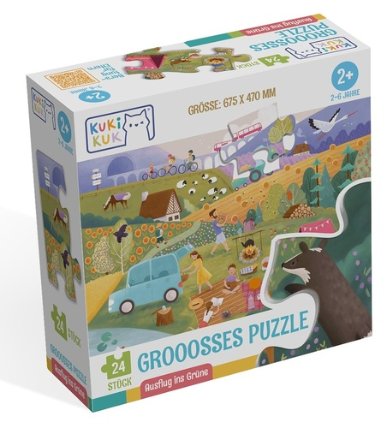 KukiKuk GROOOSSES PUZZLE Ausflug ins Grüne