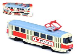 Tramvaj Tatra T3 I LOVE PRAGUE retro, zpětný chod