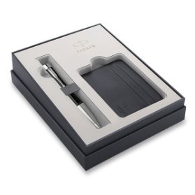 Parker Urban Twist Muted Black CT kuličková tužka, dárková sada s pouzdrem na karty