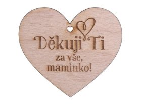 Dřevěné srdíčko