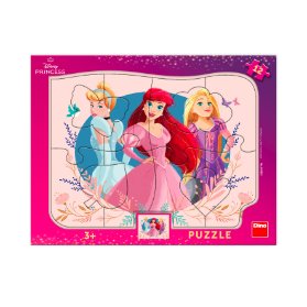 Puzzle Princezny 12 dílků deskové