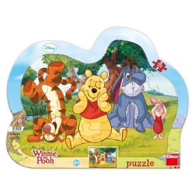 SCHOVÁVANÁ S MEDVÍDKEM PÚ 25 kontura Puzzle