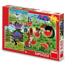 KRTEČEK A PARAPLÍČKO 3x55 Puzzle NOVÉ