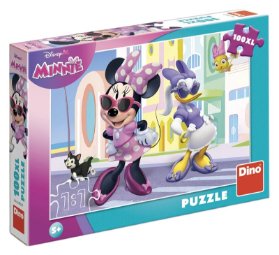 Puzzle Minnie a Dasiy ve městě 100 XL dílků