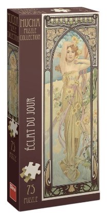 Alfons Mucha – Záře dne 75 panoramic Puzzle