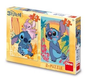 Puzzle 24+48 Zamilovaný Stitch