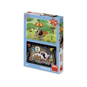 Puzzle Krtkův den 2x48 dílků