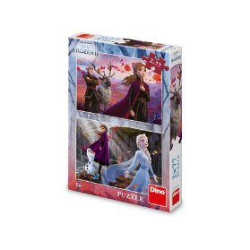 FROZEN II 2x77 Puzzle NOVÉ