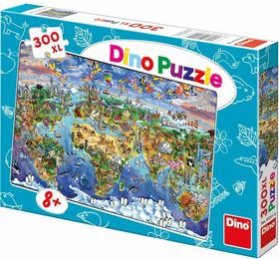 Puzzle Ilustrovaná mapa světa