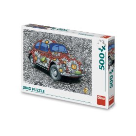 Puzzle Malovaný VW Brouk 500 dílků